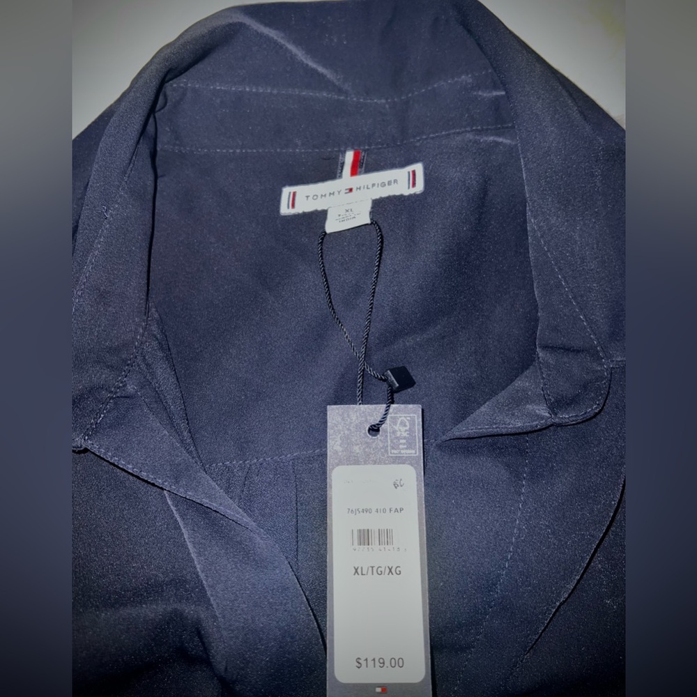 Tommy Hilfiger Navy Long Sleeve Dress - Picture 3 of 4